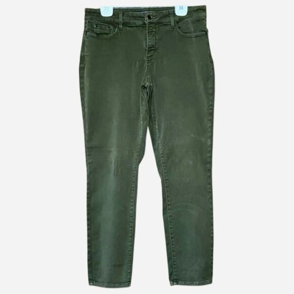 NYDJ Alina Legging Jeans in Olive Green Women’s 12 - Picture 1 of 9
